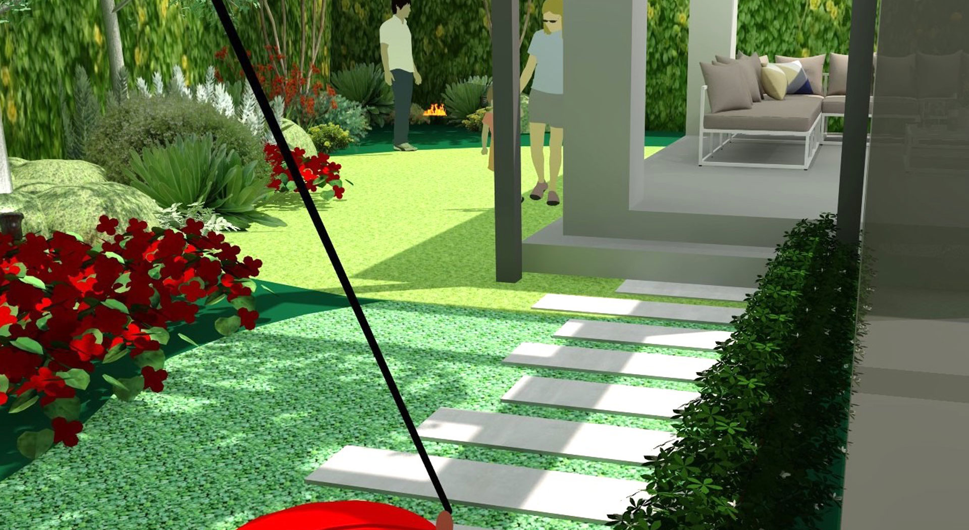 landscape design at Parkdale by Maroondah Landscapes