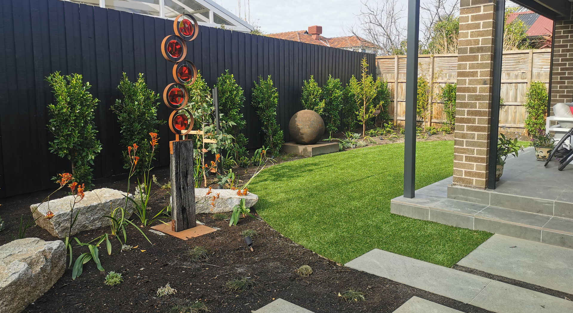 landscape design at Parkdale by Maroondah Landscapes
